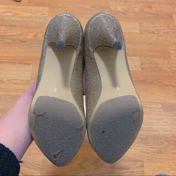 Call it Spring gold glitter low heels - Picture 2 of 2